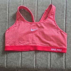 Nike Pro Bright Red Sports Bra
